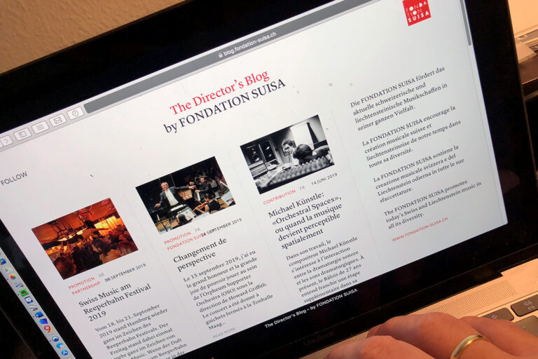 «The Director’s Blog» – «Wir wollen unsere Arbeit sichtbarer machen»